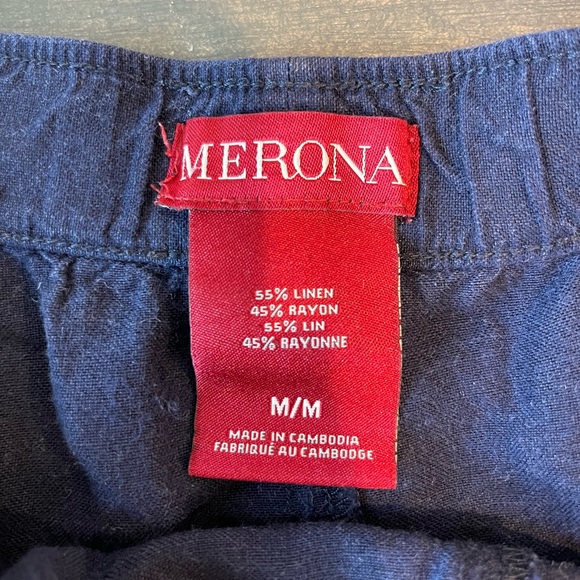 Merona Navy Blue Lightweight Mini Skirt - Picture 3 of 4